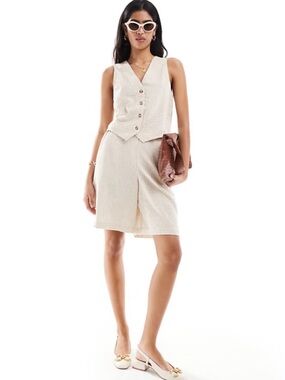 ASOS Linen Vest & Shorts Set